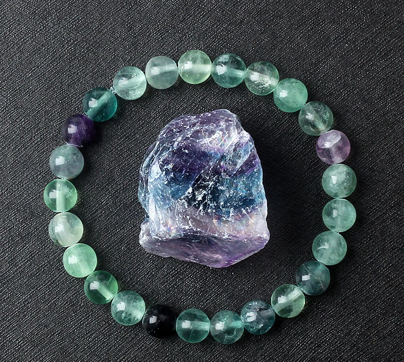 Zen fluorite bracelet for energy and balance