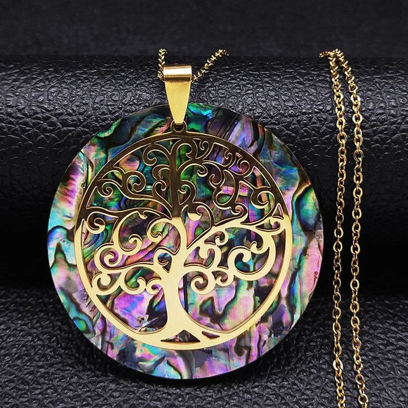 Tree of Life pendant in stainless steel