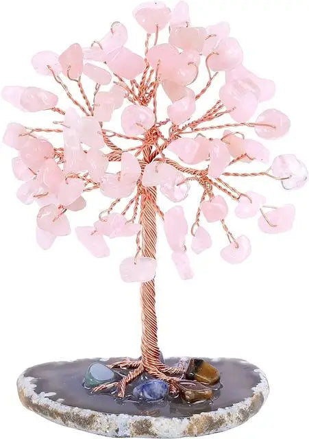 Mini money tree in crystal and agate - Fenshu