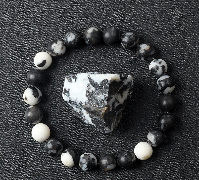 Natural zebra jasper bracelet 