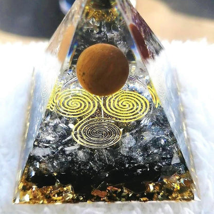Orgonite Pyramid Jasper / Onyx 