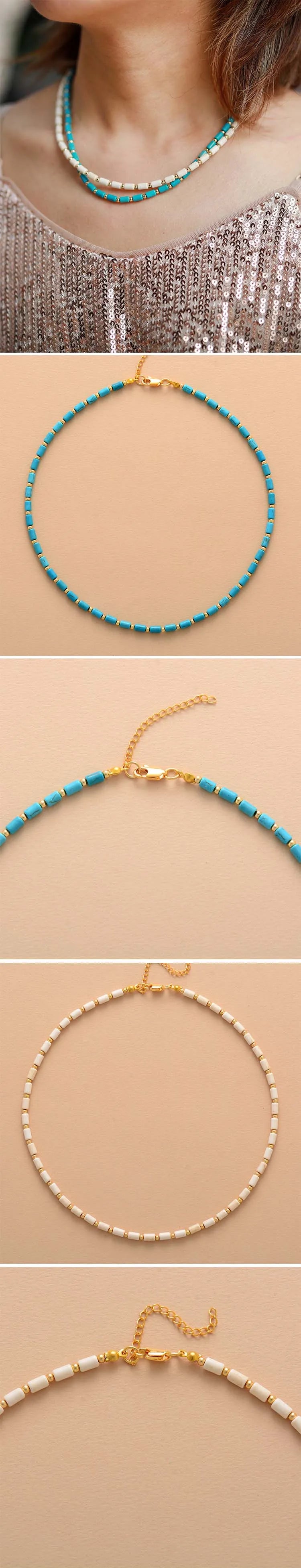 Natural pearl necklace OL 