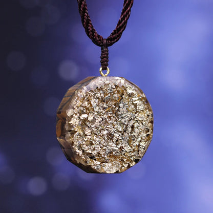 Yantra orgonite pendant in sacred geometry 