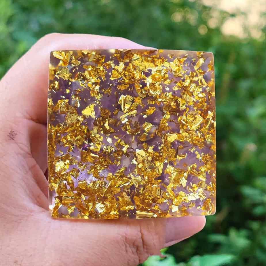 Amethyst Orgonite Pyramid 