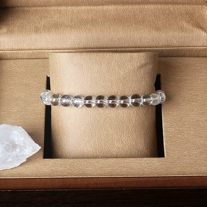 Zen bracelet in clear quartz for yoga and meditation 