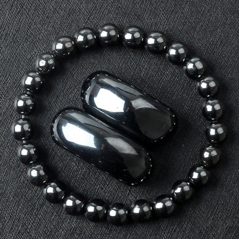 Spiritual hematite bracelet for yoga and chakra 