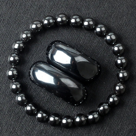 Spiritual hematite bracelet for yoga and chakra 