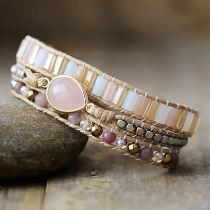 Refined bracelet with protective crystal 