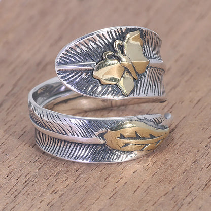 Butterfly ring - elegance and finesse 