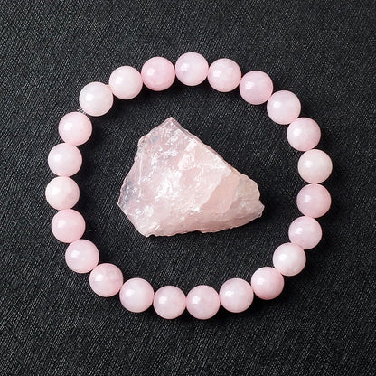 Spiritual bracelet in rose quartz 