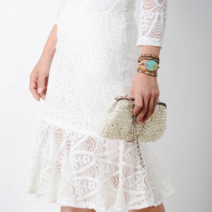 Bracelet élégant en cuir et breloque