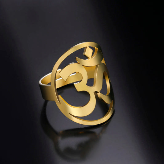 Stainless Steel Spiritual Ring 
