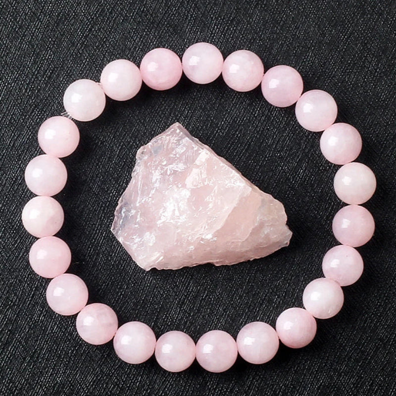 Spiritual bracelet in rose quartz 