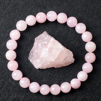 Spiritual bracelet in rose quartz 