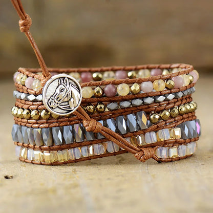 Bohemian and sparkling style bracelet 