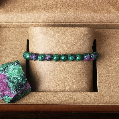 Bracelet in natural stones and epidote 