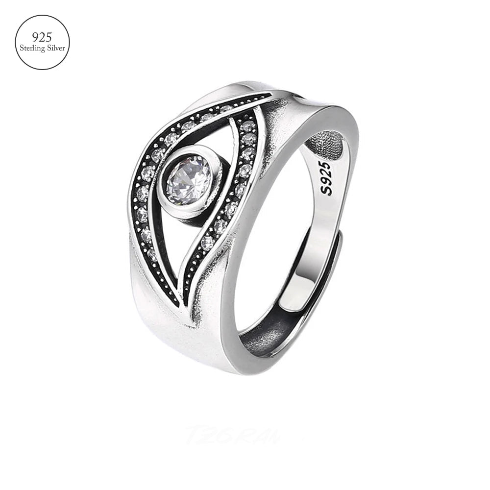Spiritual ring in Thai silver 