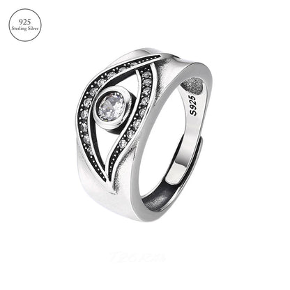 Spiritual ring in Thai silver 