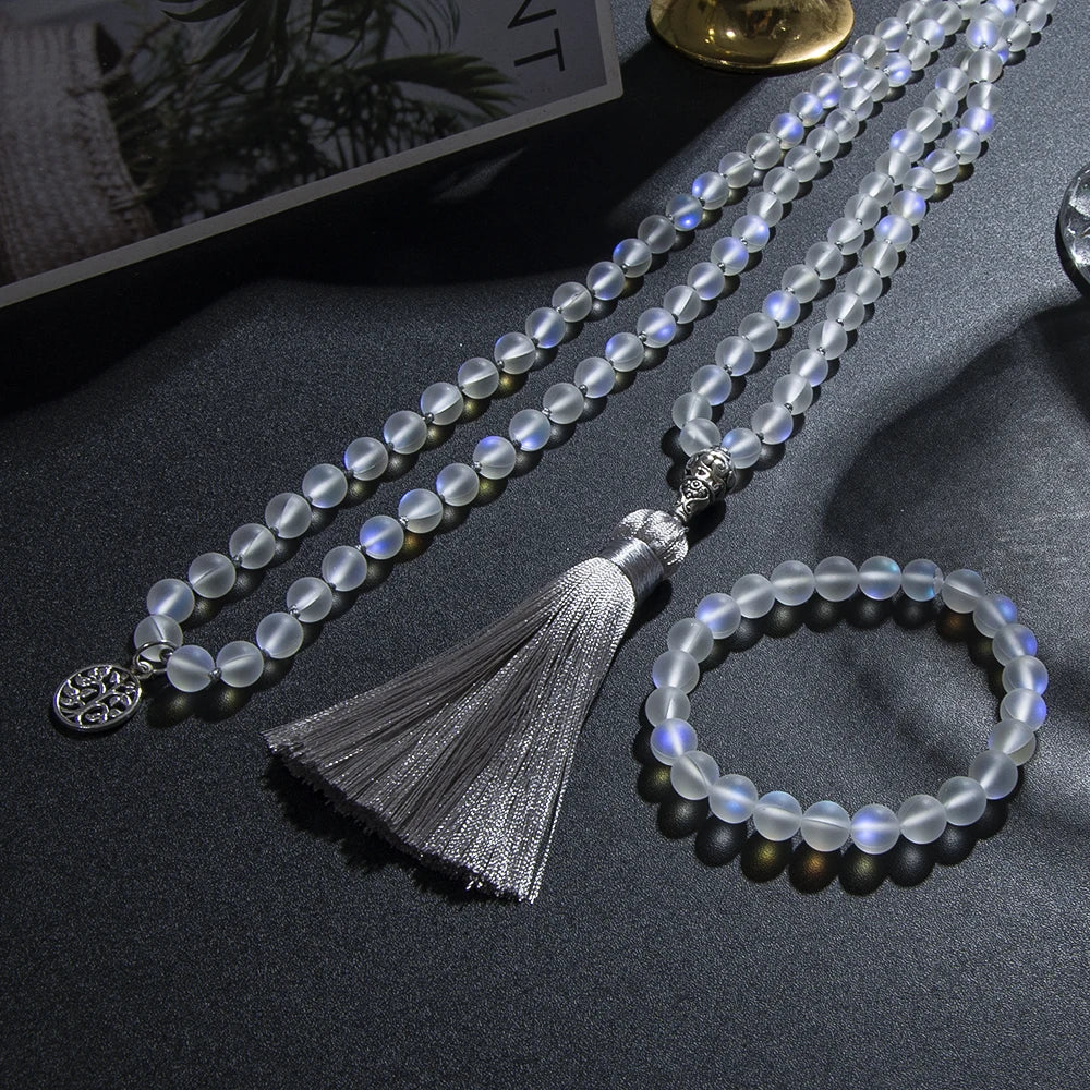 Ensemble zen en perles de cristal