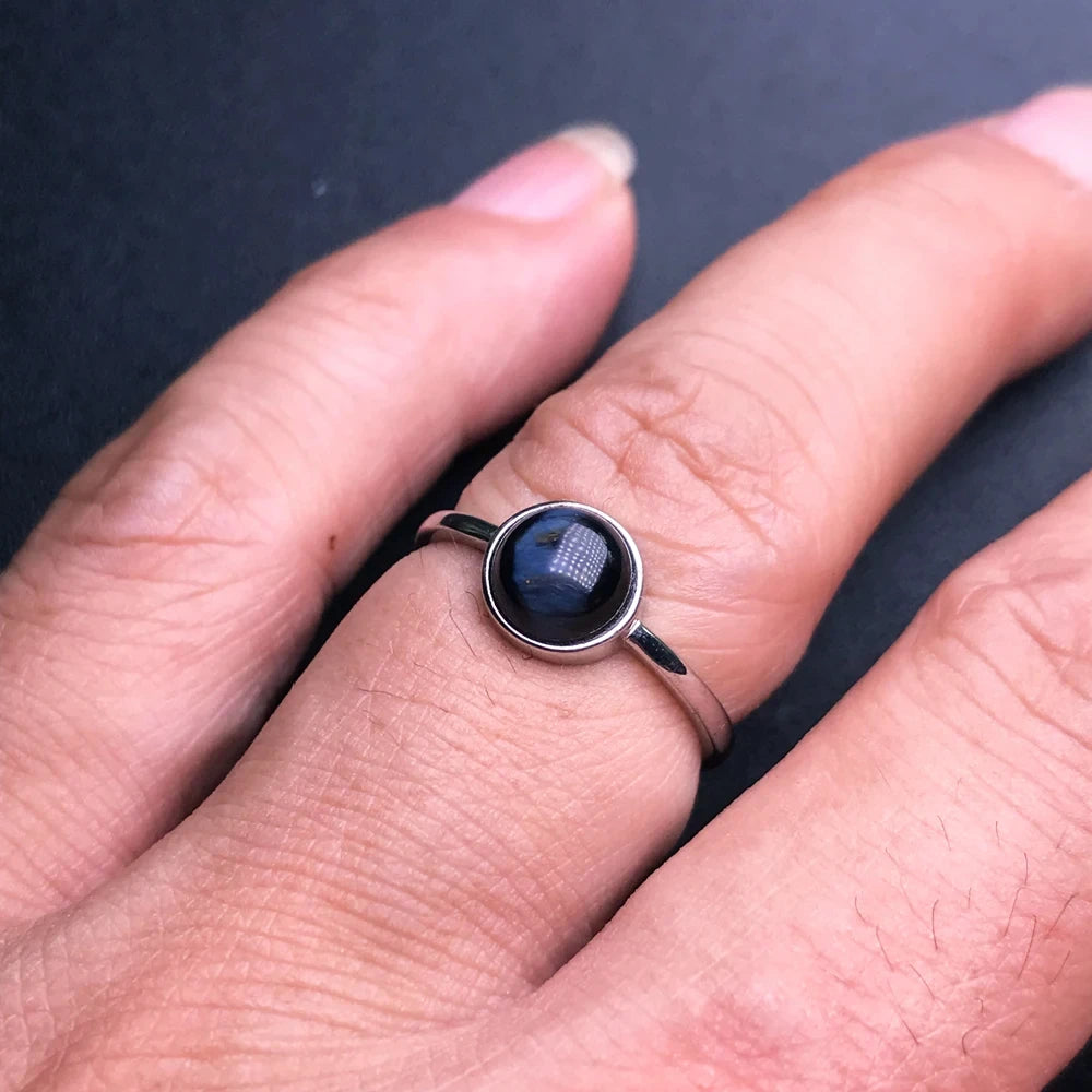 Mystical ring in pietersite from Namibia 