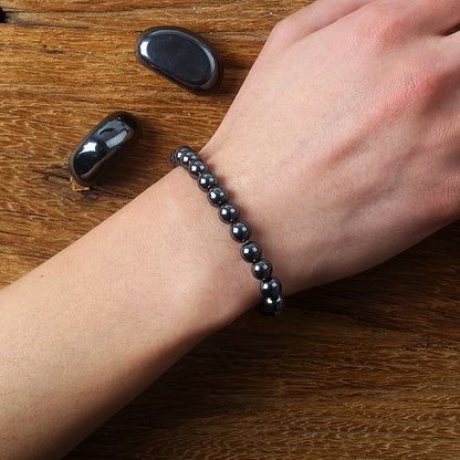 Spiritual hematite bracelet for yoga and chakra 