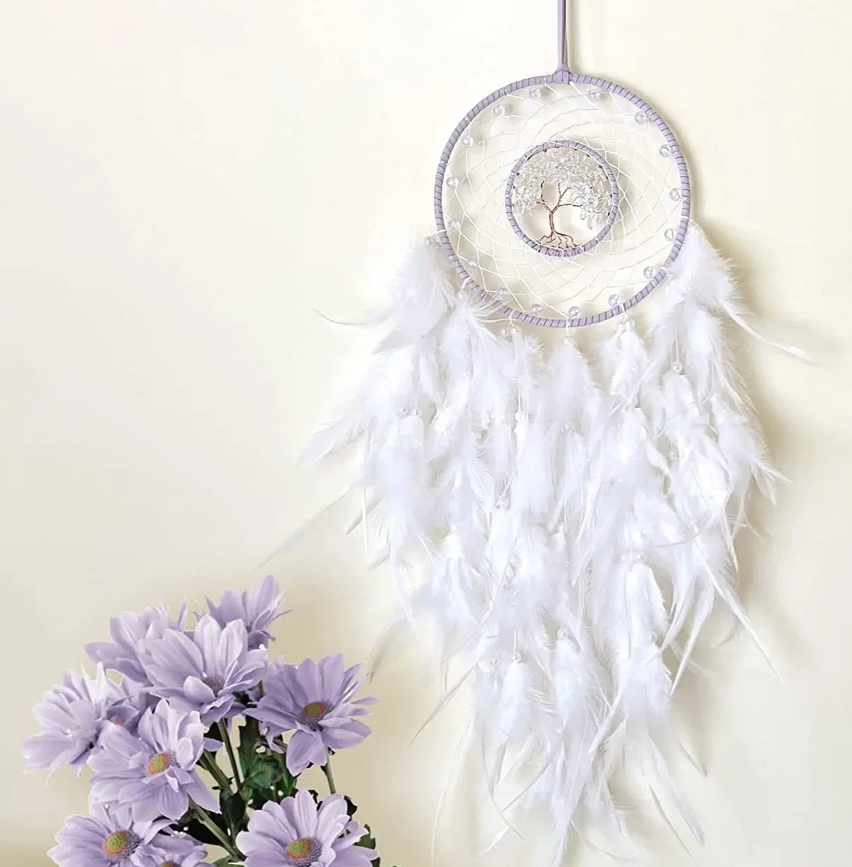 Carillon éolien décoratif en pierres naturelles