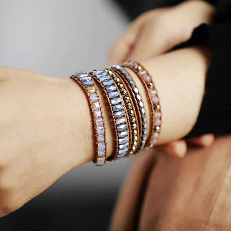 Bohemian and sparkling style bracelet 