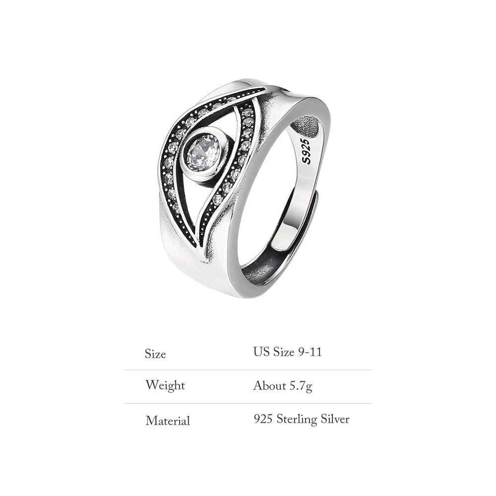 Spiritual ring in Thai silver 