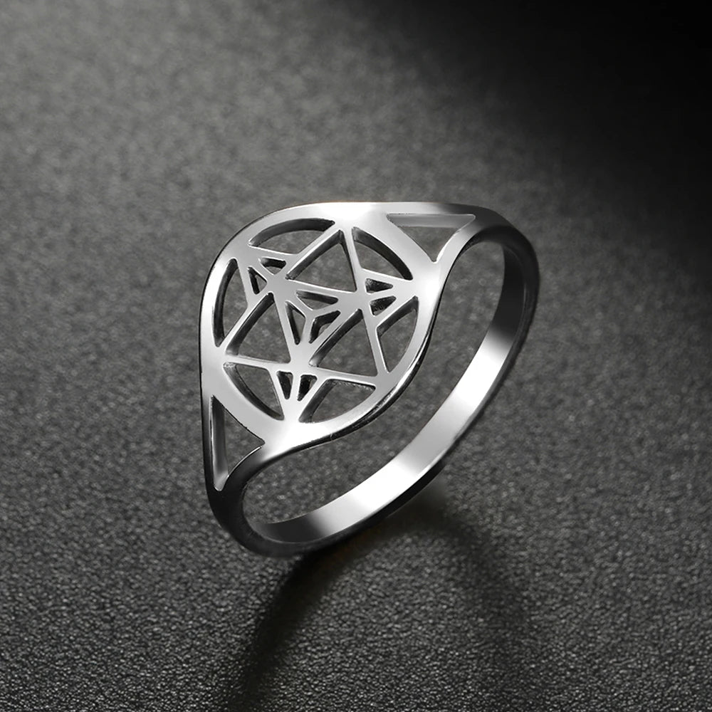 Spiritual Ring in Steel 
