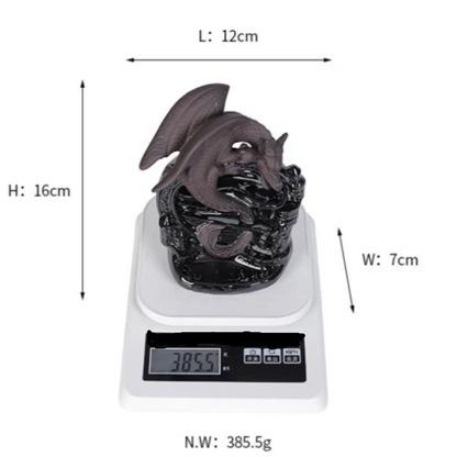 Ceramic dragon backflow incense burner 