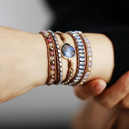 Bohemian and sparkling style bracelet 
