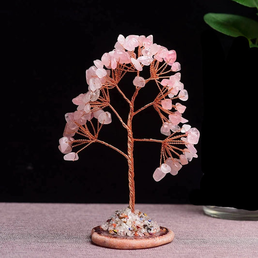 Mini crystal and agate money tree - Fenshu 