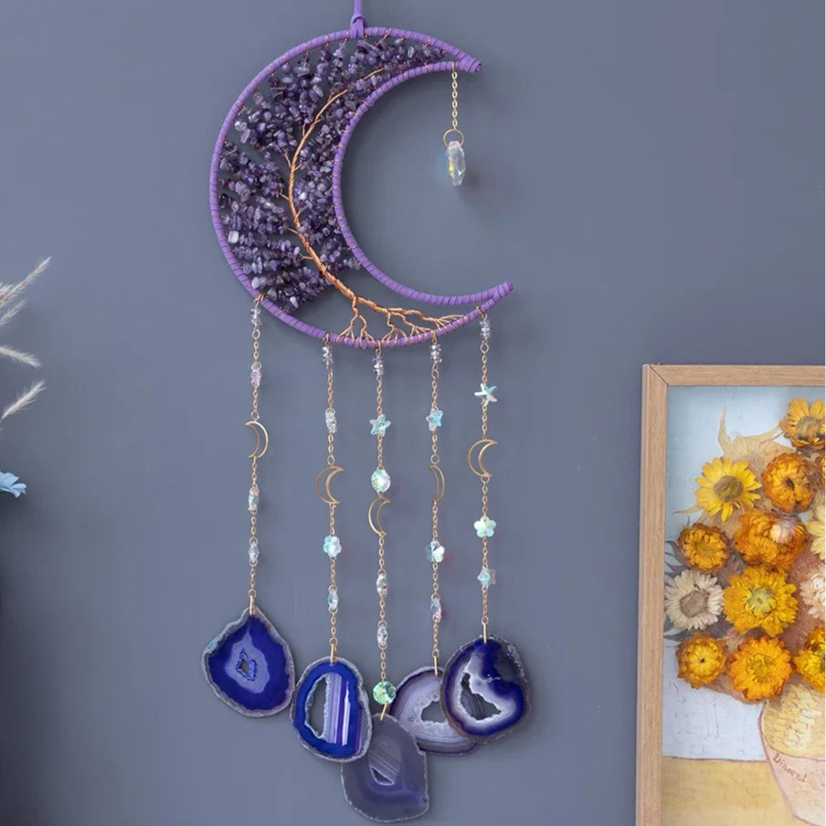 Décoration murale en cristal et pierres de guérison