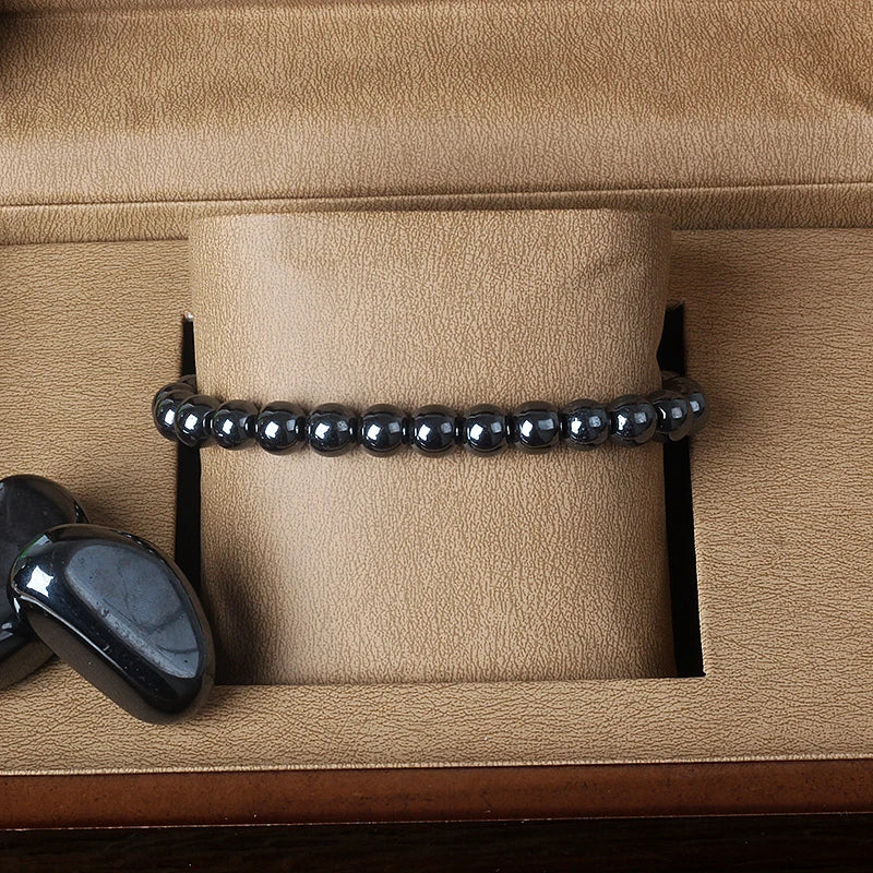 Spiritual hematite bracelet for yoga and chakra 