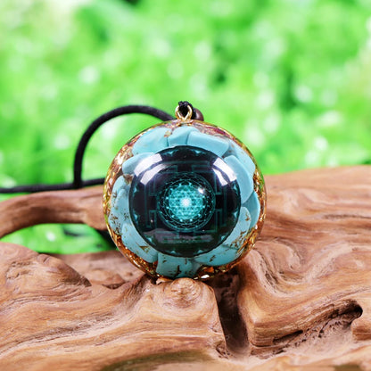 Adjustable Chakra Pendant in Orgonite 